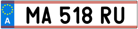 Trailer License Plate